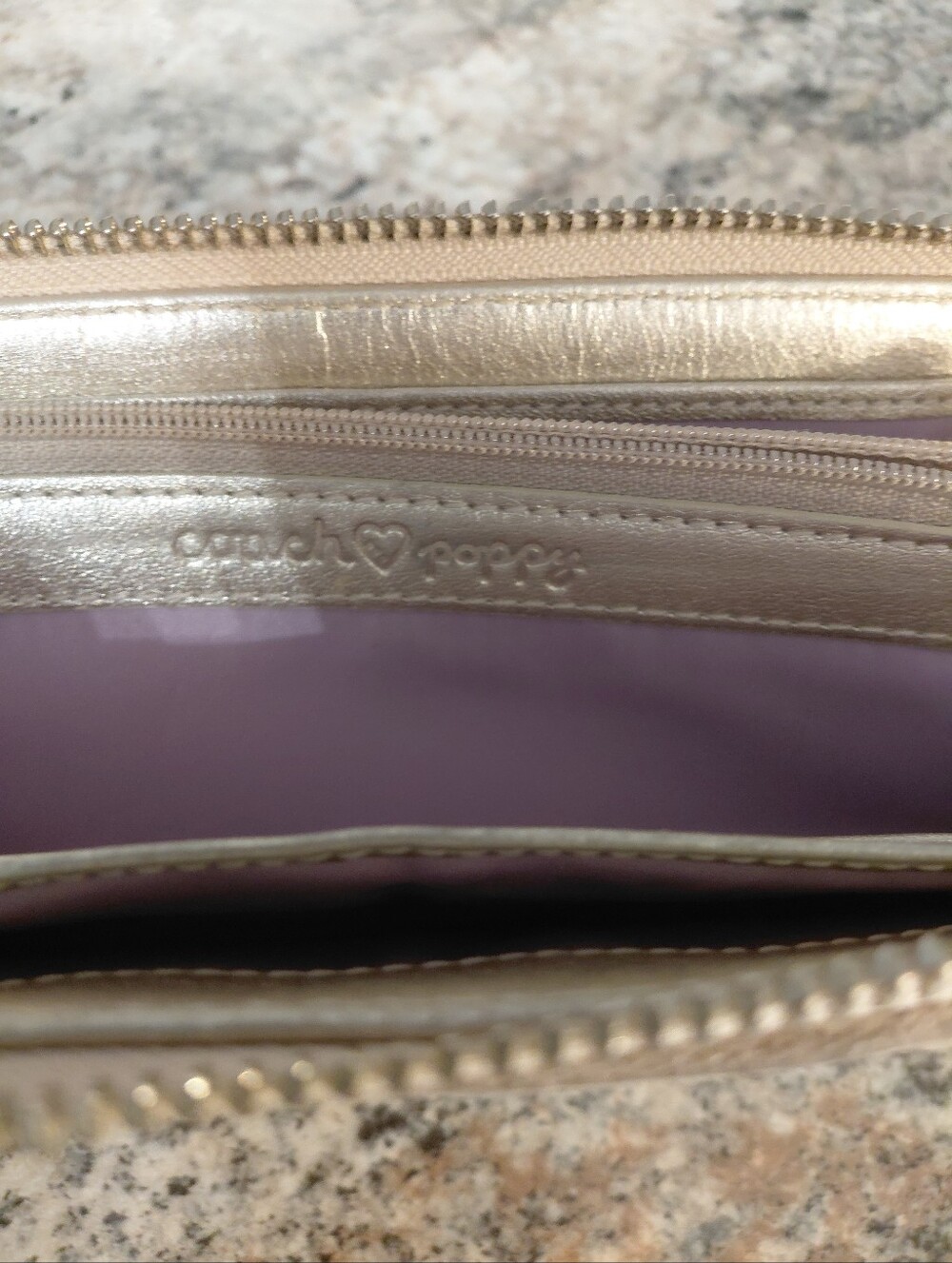 Coach Poppy Beige White Signature Zip Around Canvas Wallet - Picture 7 of 11